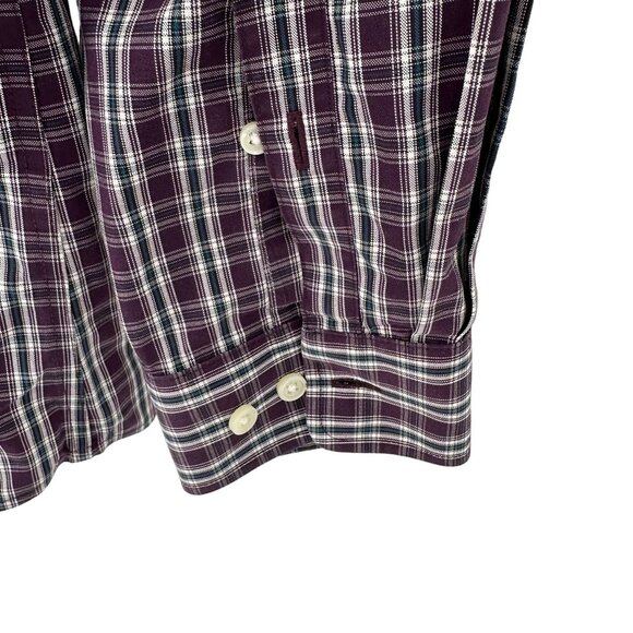 NWOT Eddie Bauer Mens Wrinkle Free Relaxed Fit Plaid Button-Down Shirt M - Picture 9 of 9